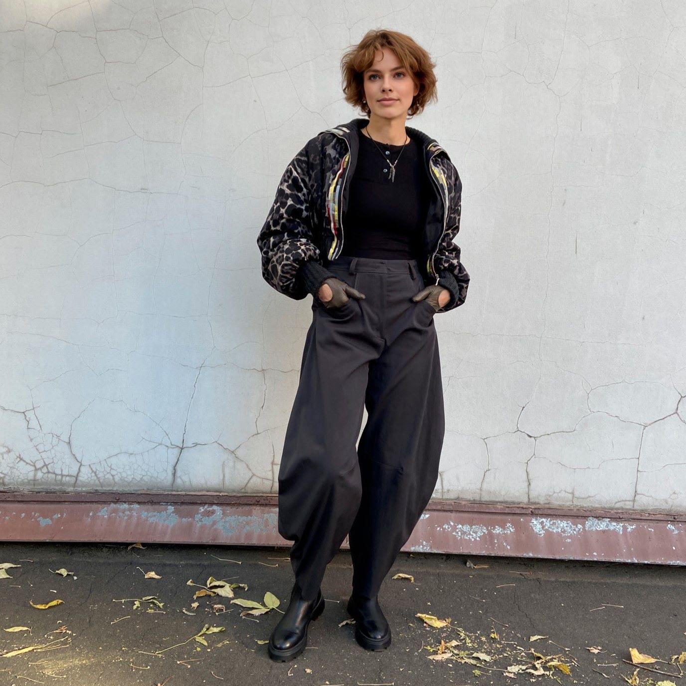 0903 the pattern of a cropped bomber jacket — изображение 15