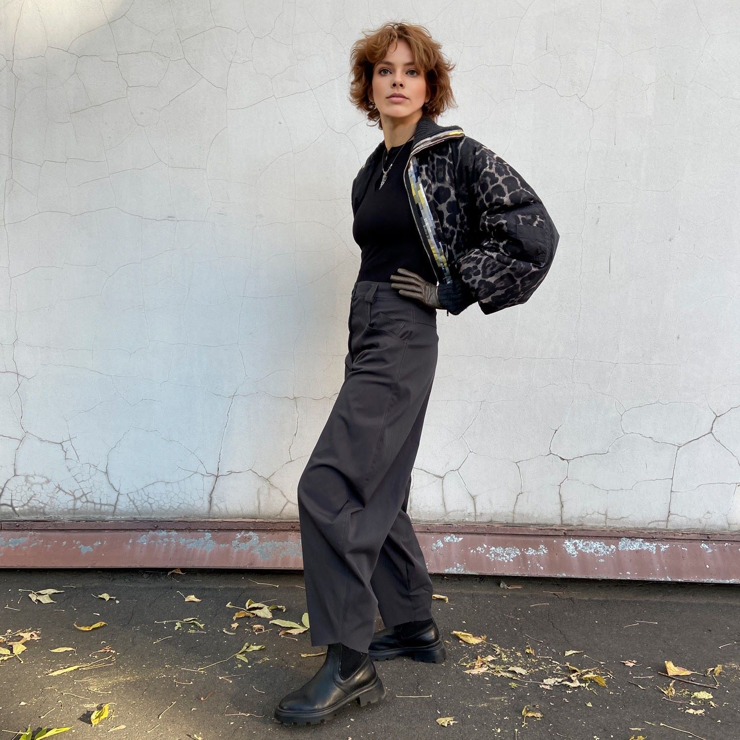 0903 the pattern of a cropped bomber jacket — изображение 5