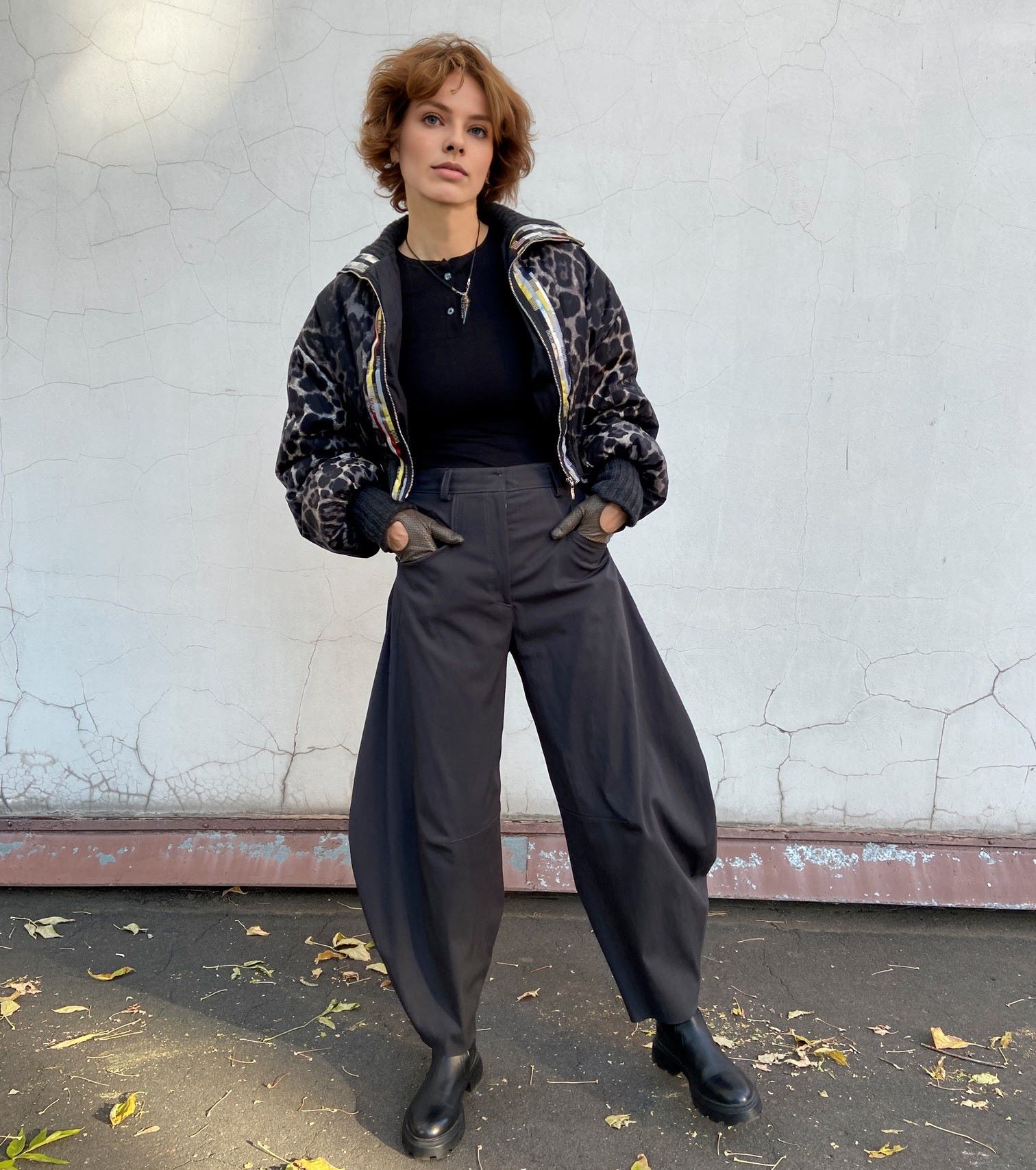 0903 the pattern of a cropped bomber jacket — изображение 3