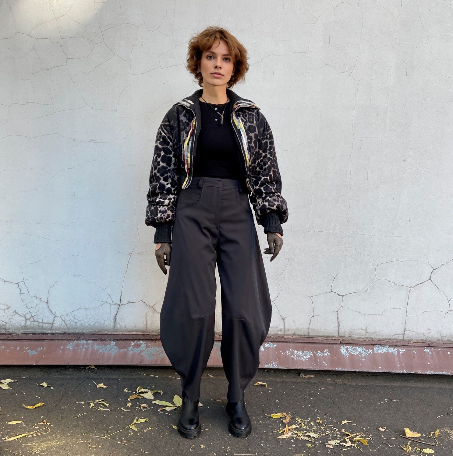 0903 the pattern of a cropped bomber jacket — изображение 14