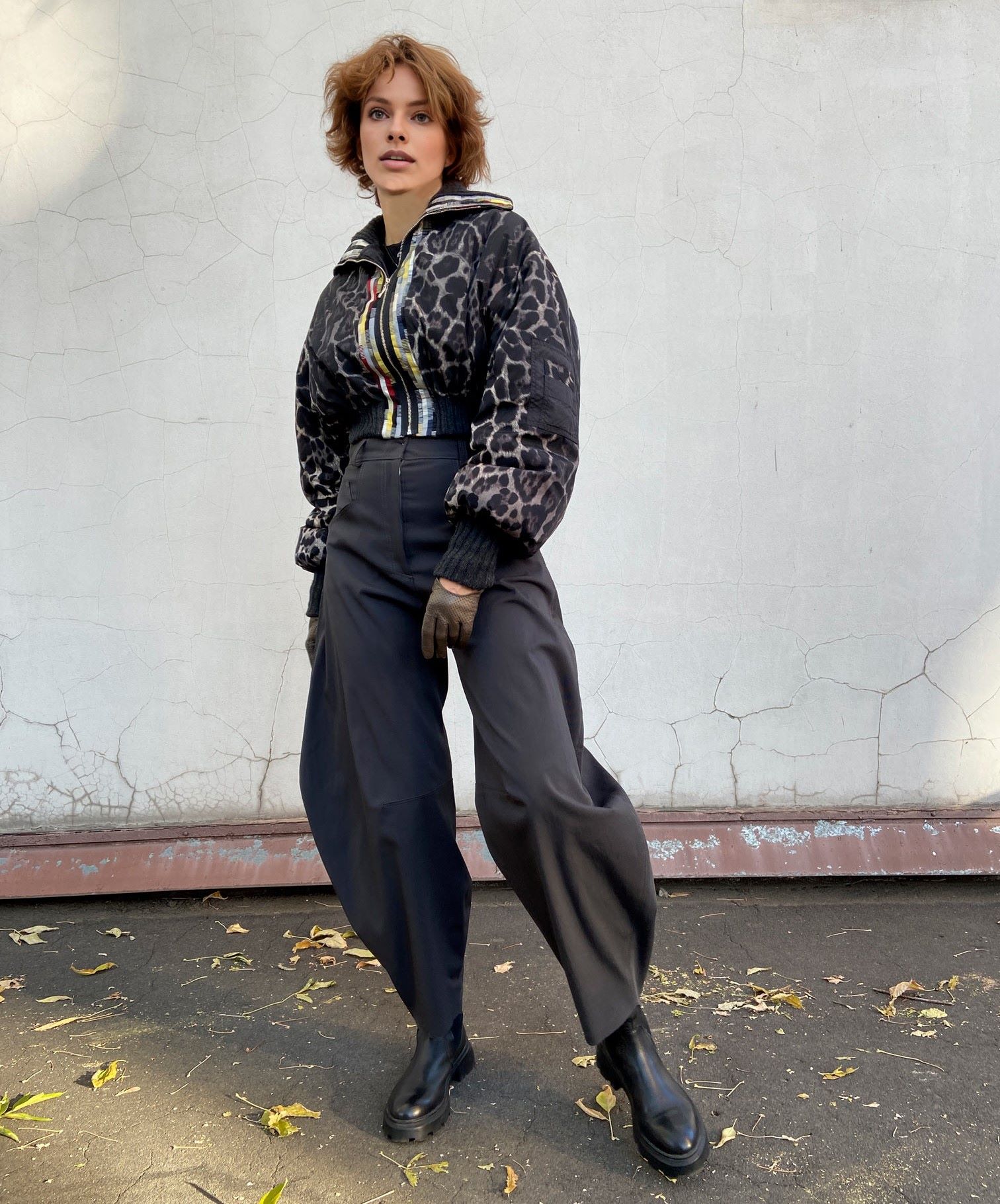 0903 the pattern of a cropped bomber jacket — изображение 12