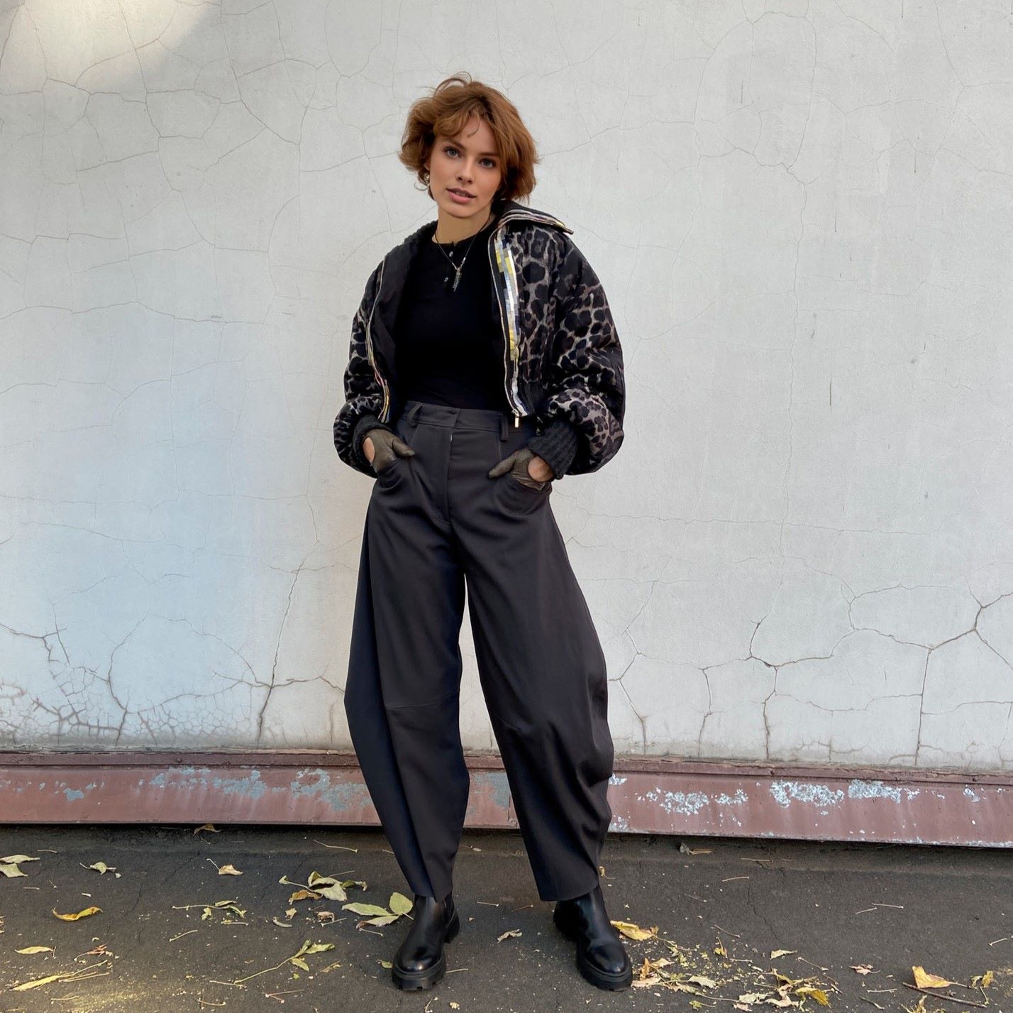 0903 the pattern of a cropped bomber jacket — изображение 10