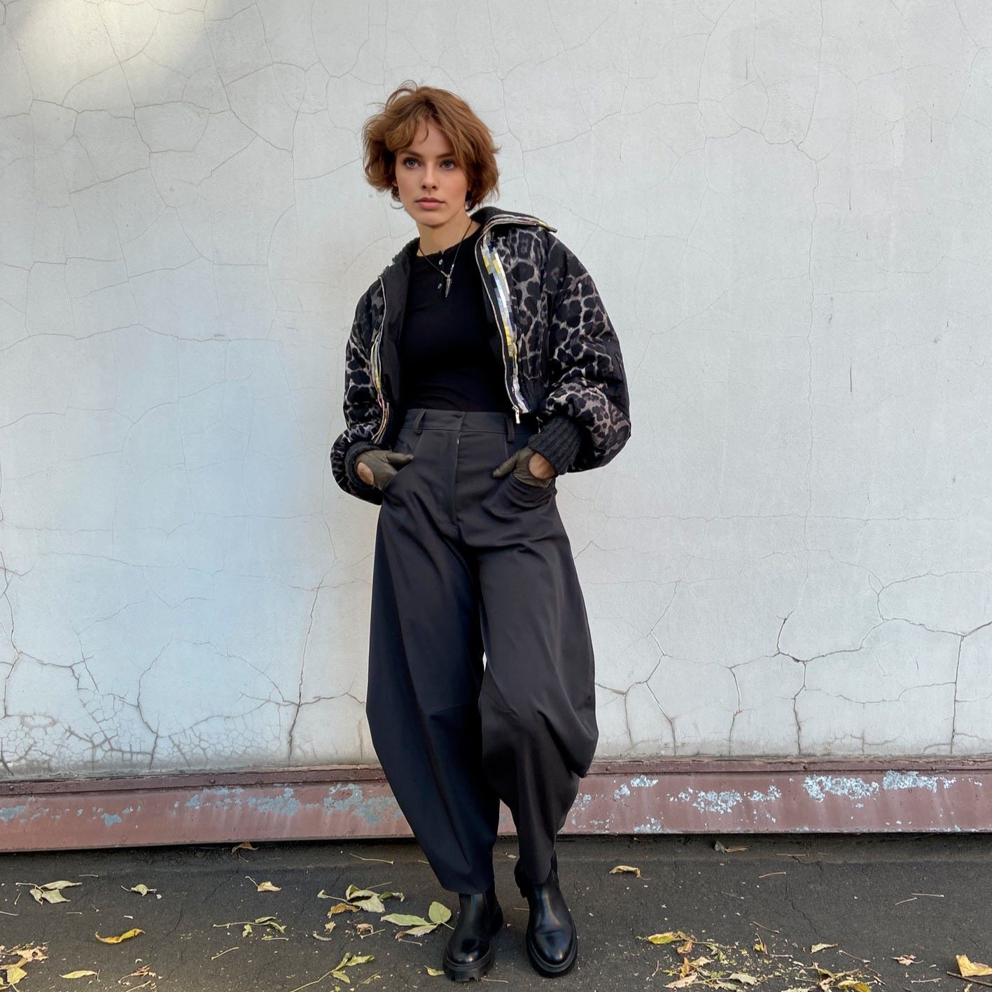 0903 the pattern of a cropped bomber jacket — изображение 9