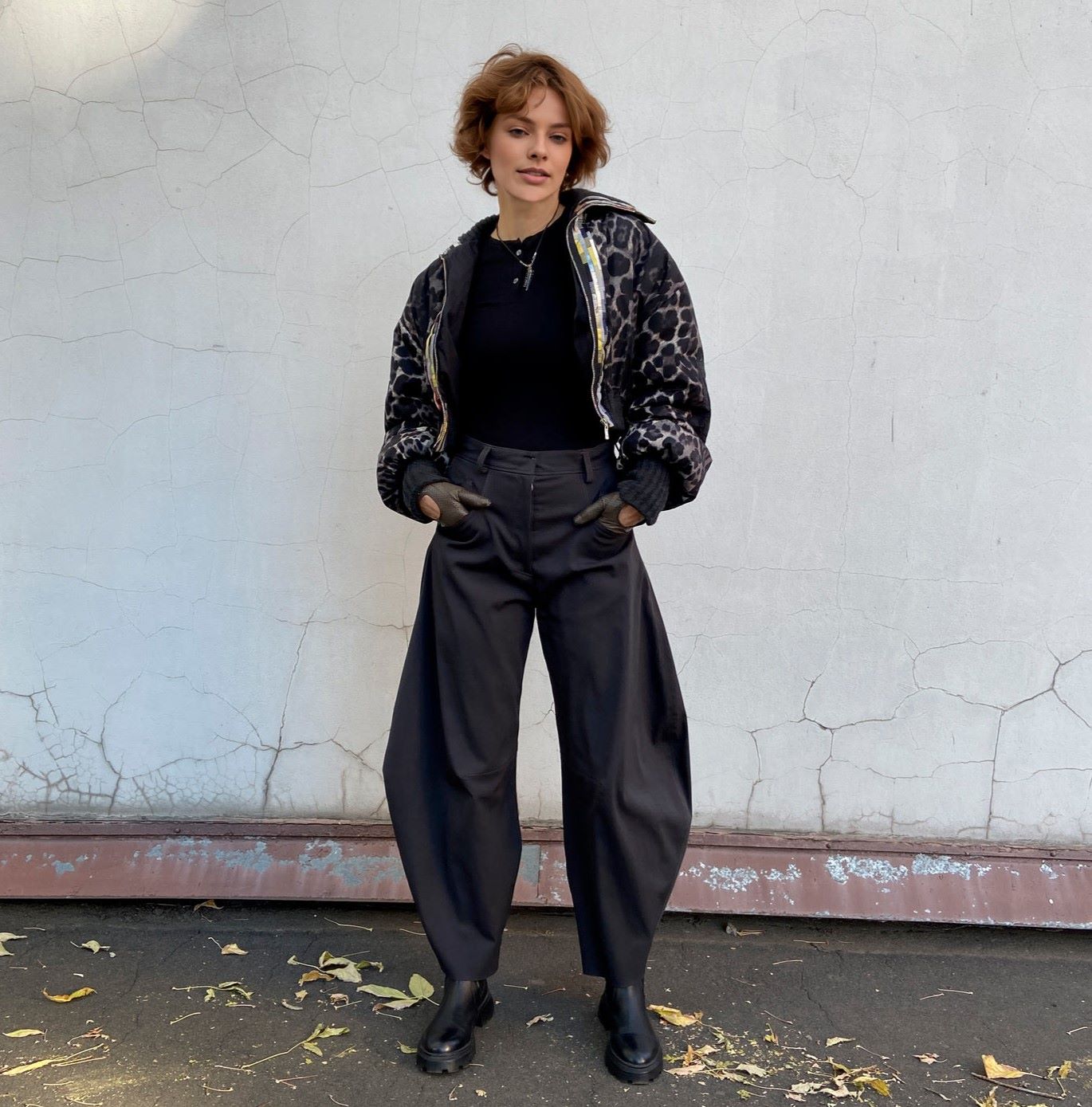 0903 the pattern of a cropped bomber jacket — изображение 7
