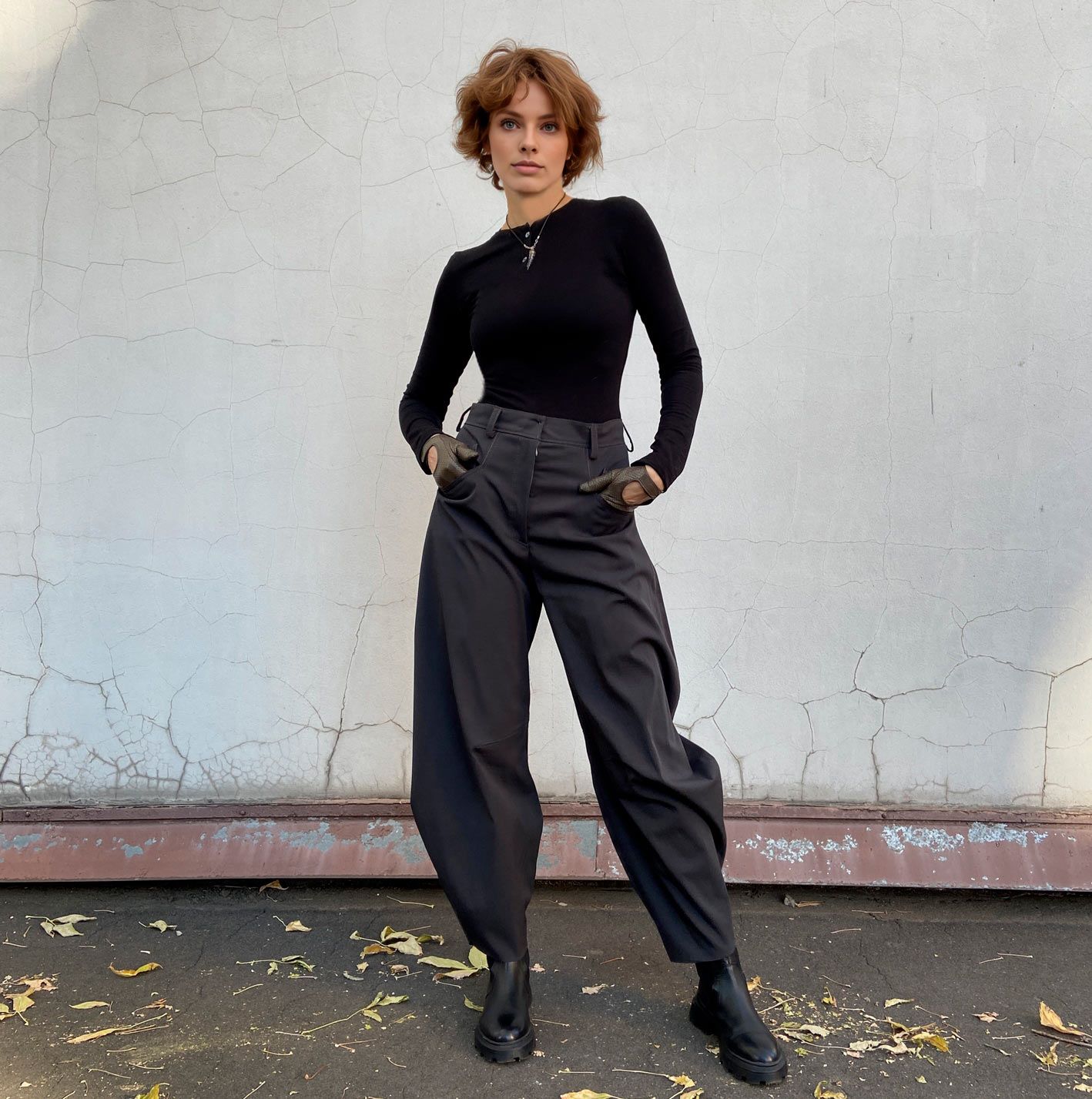 Pattern of horseshoe trousers