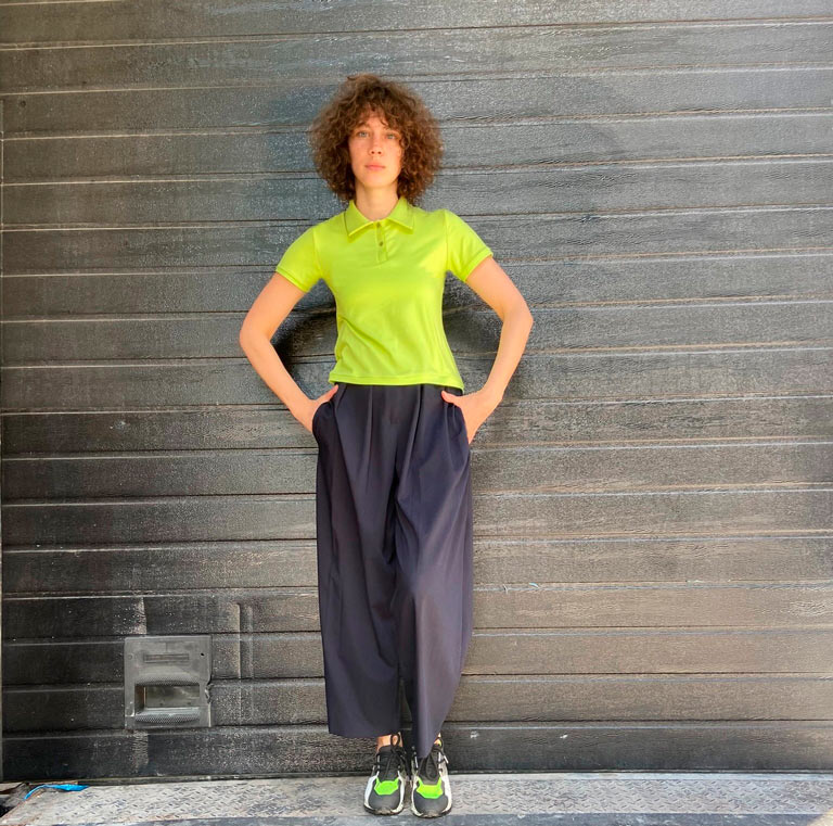 Straight cut banana trousers pattern