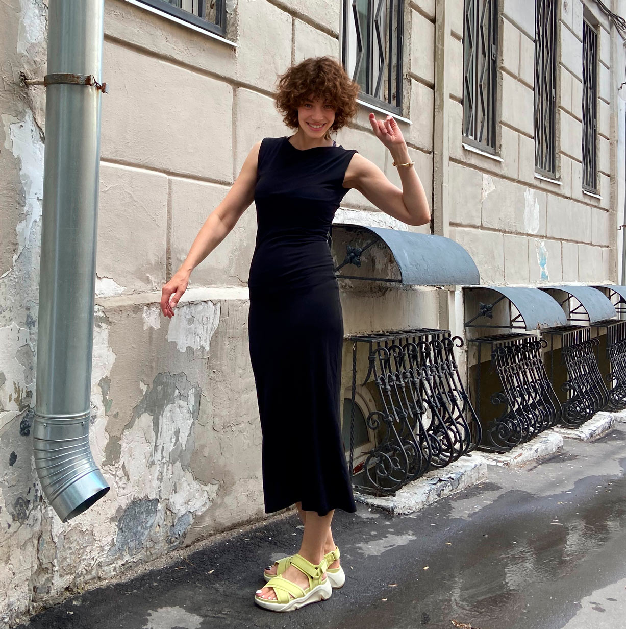 Midi dress pattern.