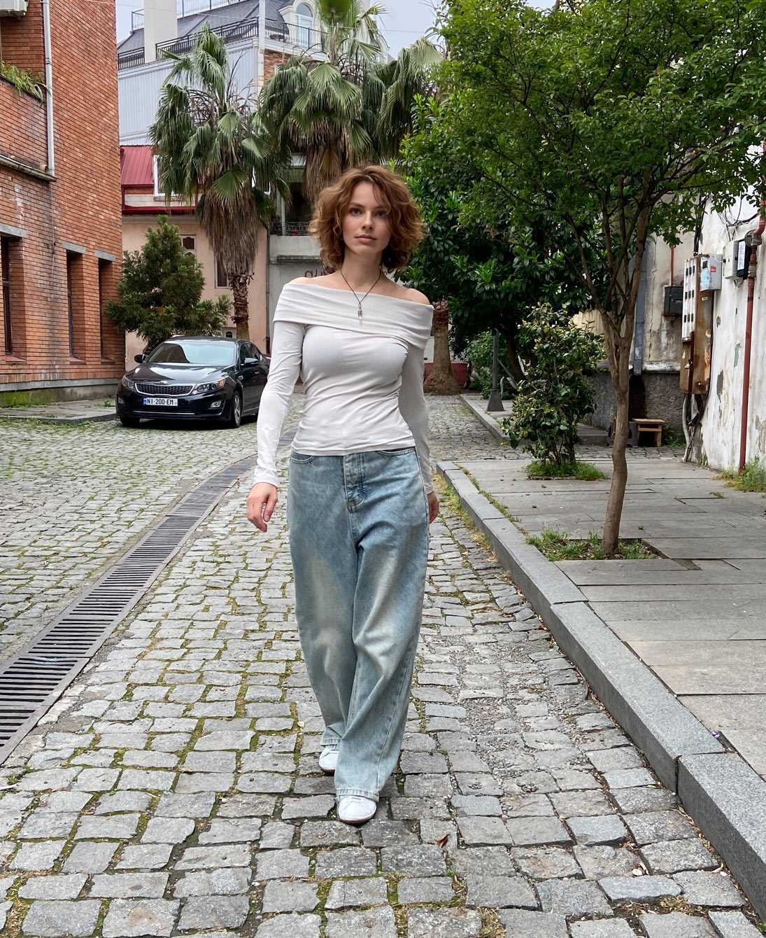 0306 Blouse pattern with off-the-shoulder — изображение 10