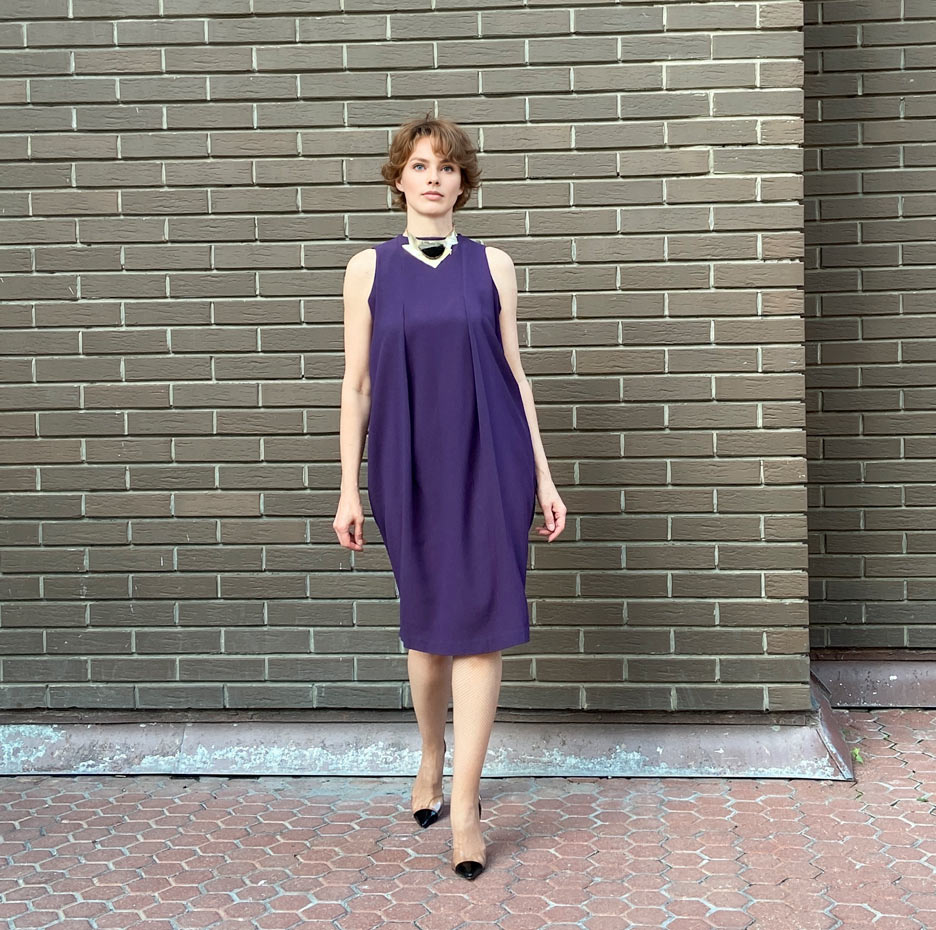 0109 Dress pattern with pleats — изображение 11