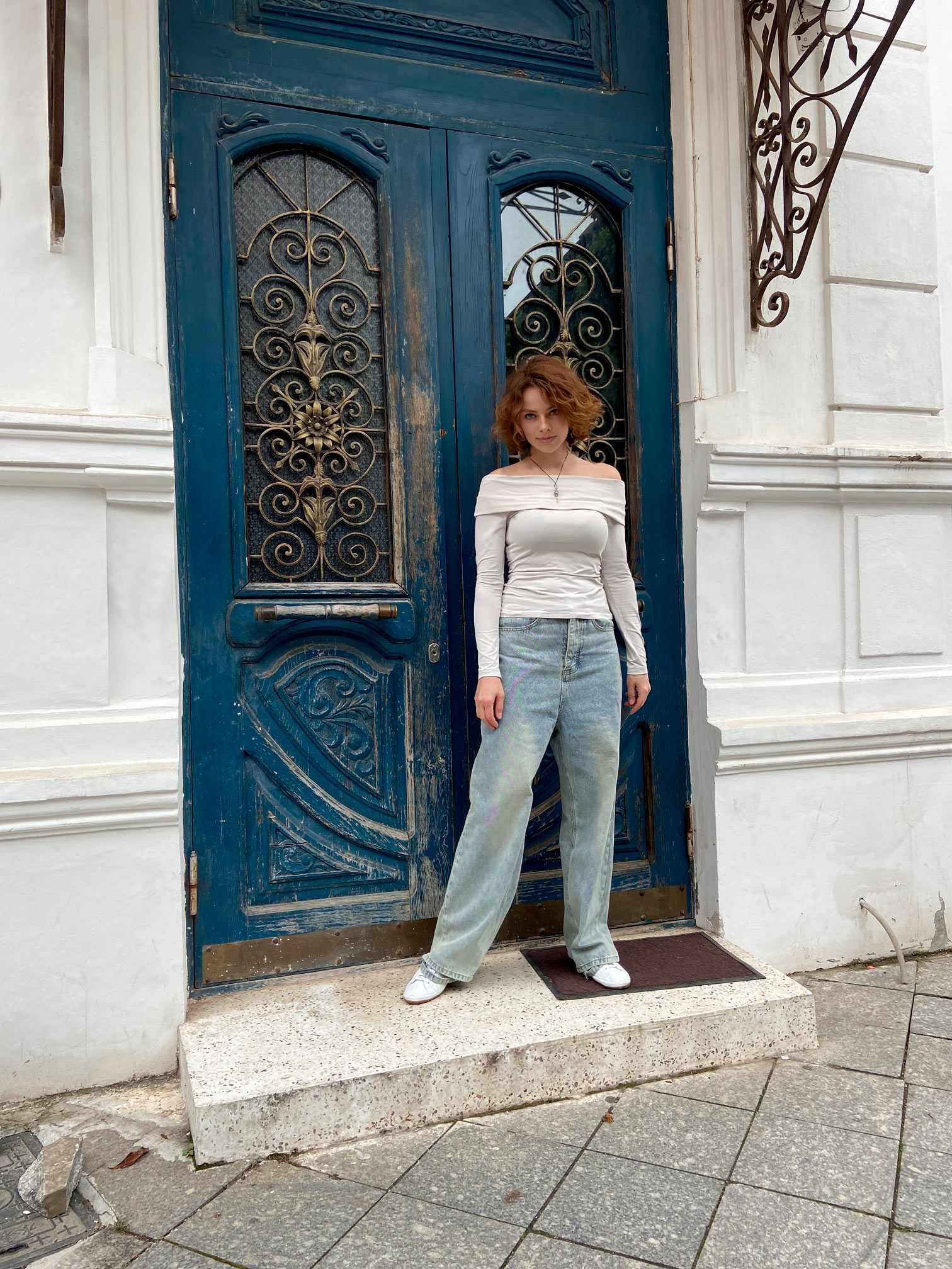 0306 Blouse pattern with off-the-shoulder — изображение 6