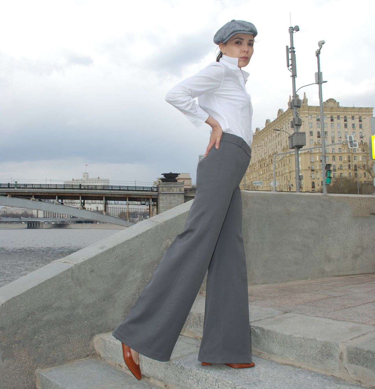 0414 Flared trousers pattern — изображение 11