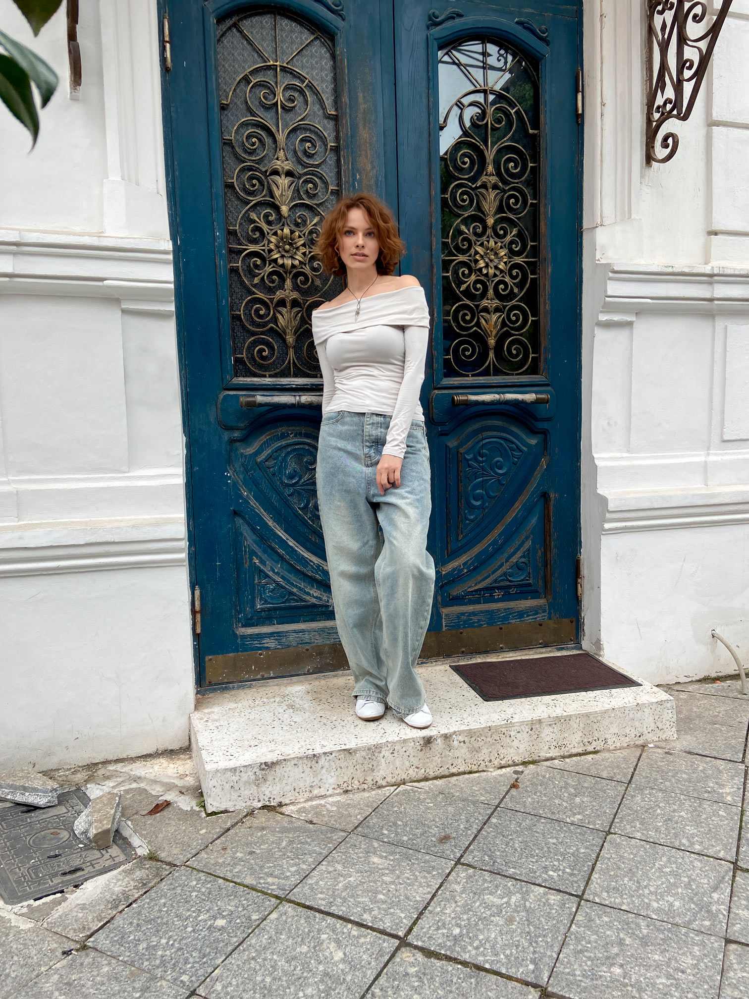 0306 Blouse pattern with off-the-shoulder — изображение 7