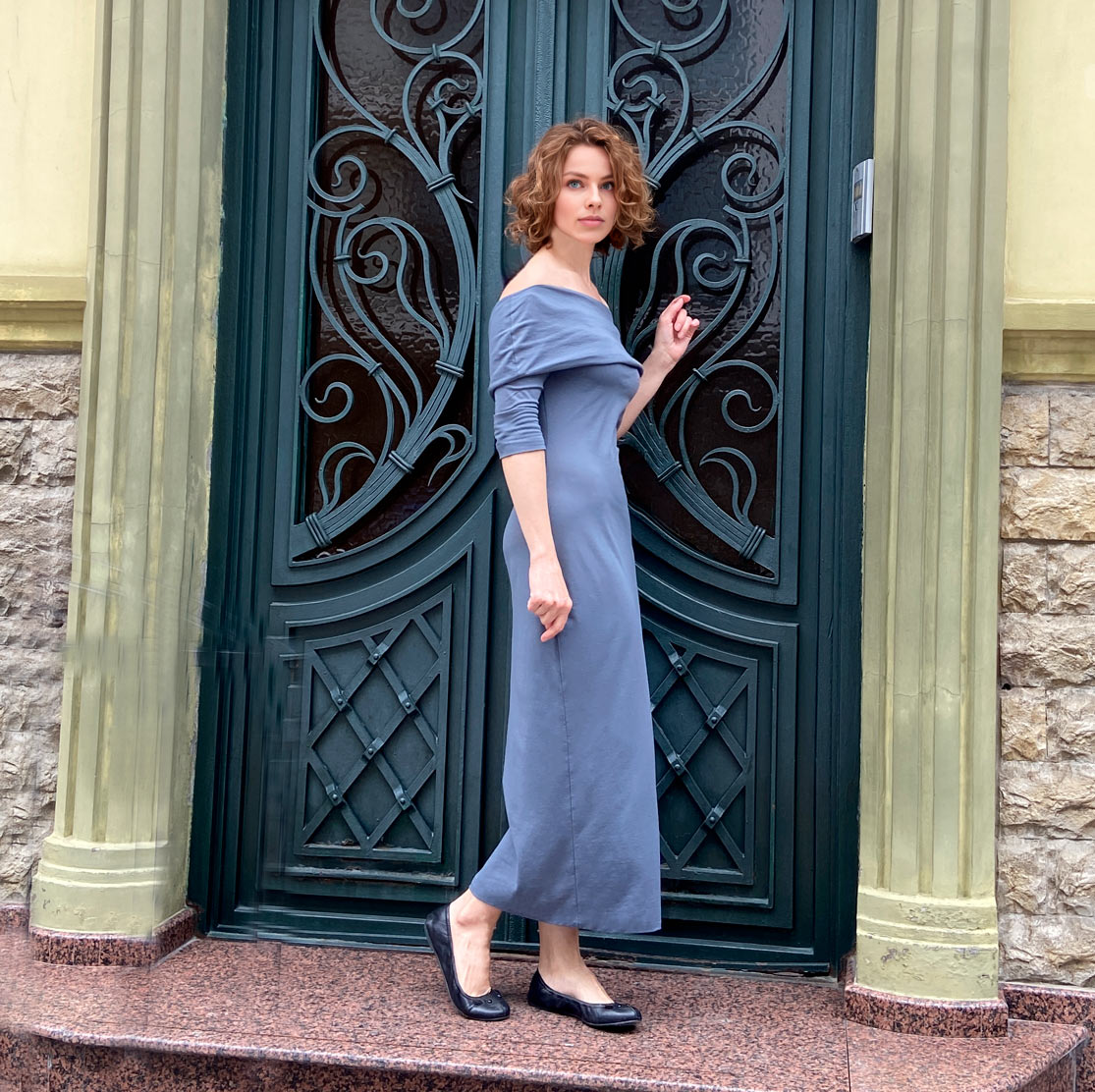 0111 Off-the-shoulder dress pattern — изображение 3