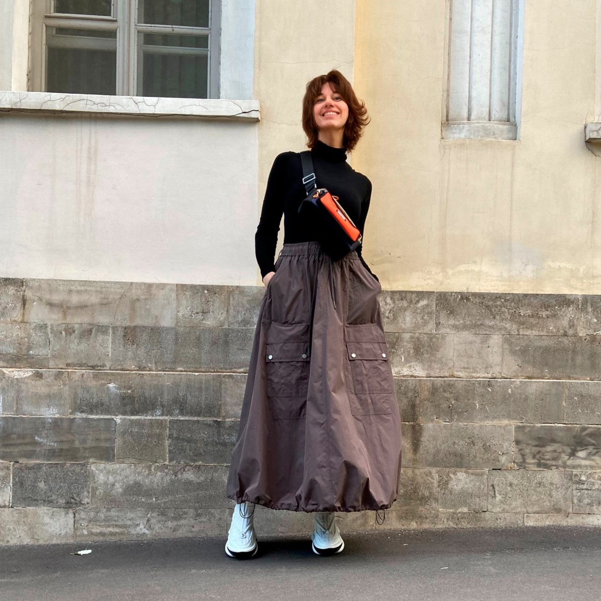 0201 Midi skirt pattern with elastic band — изображение 4