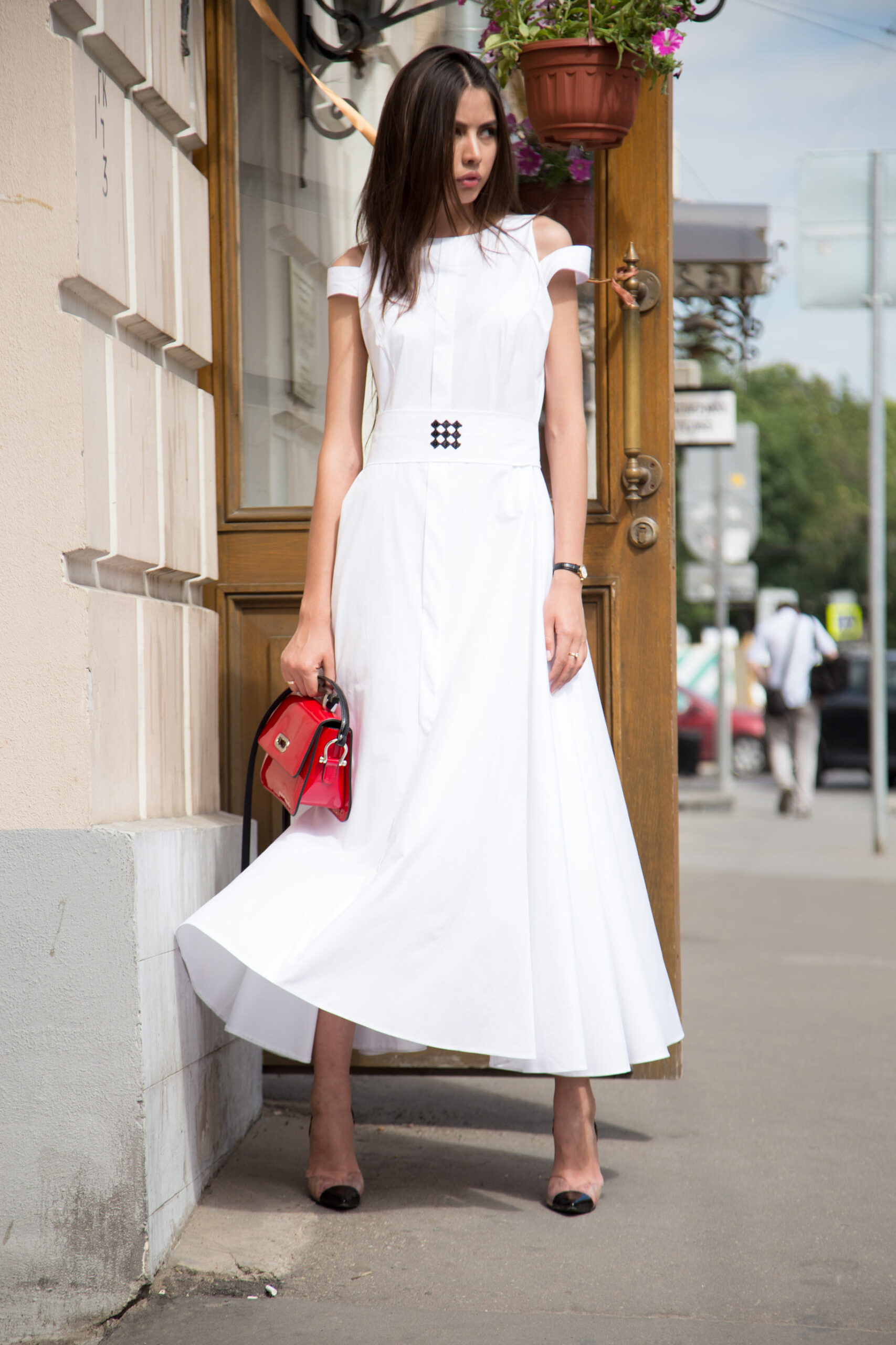 0116 Dress pattern with cut-off skirt — изображение 3