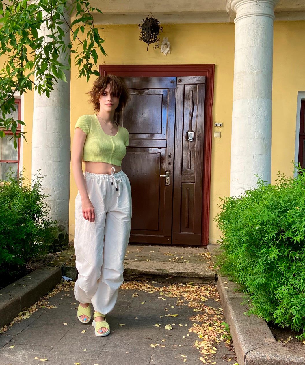 The pattern of Parachute trousers