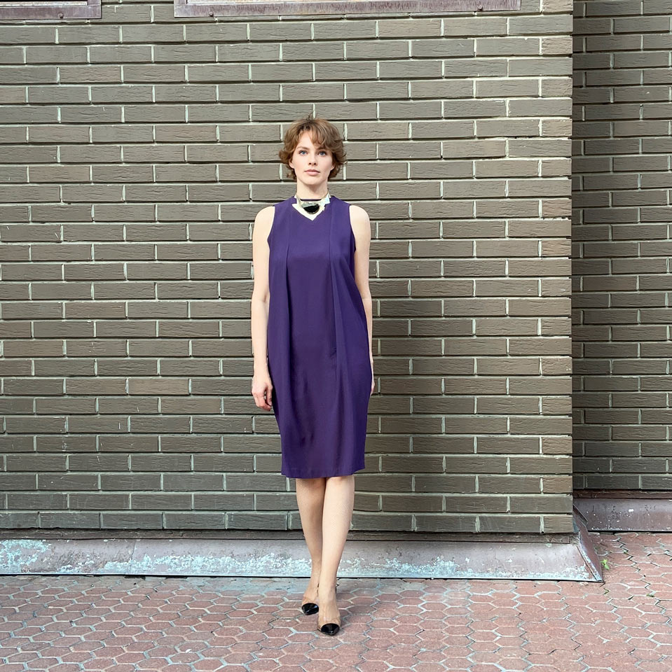 0109 Dress pattern with pleats — изображение 5