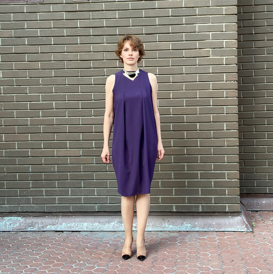 0109 Dress pattern with pleats — изображение 7