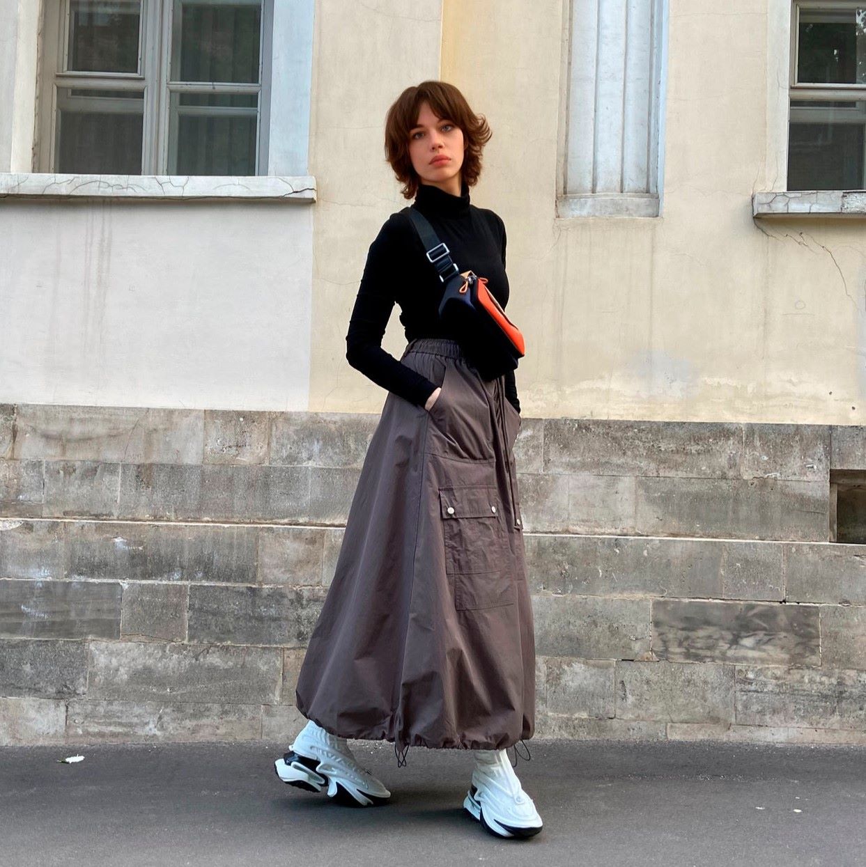 0201 Midi skirt pattern with elastic band — изображение 8
