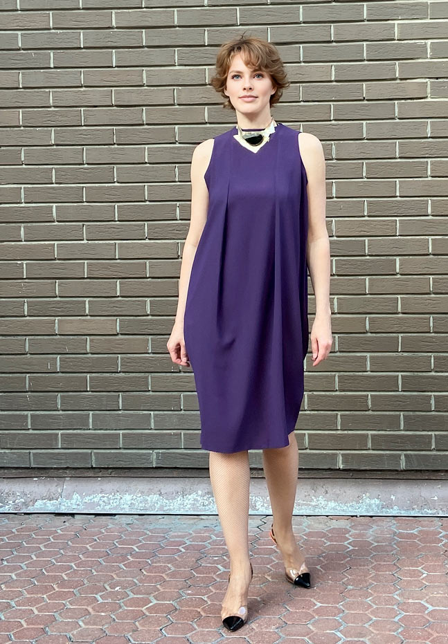 0109 Dress pattern with pleats — изображение 8