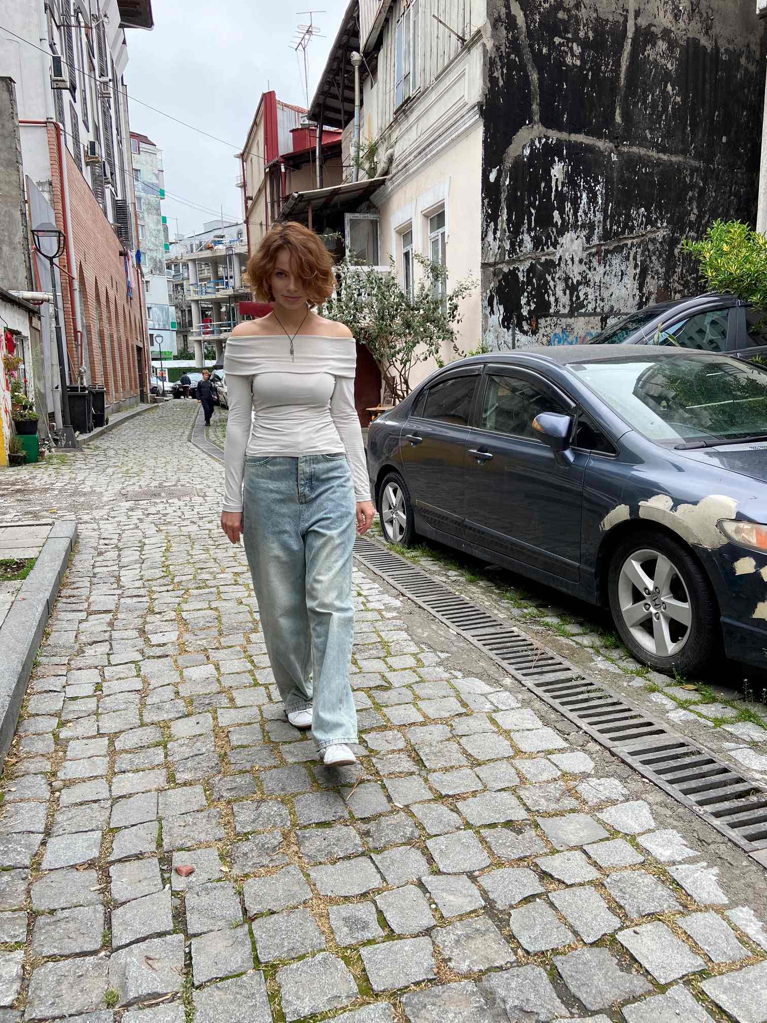 0306 Blouse pattern with off-the-shoulder — изображение 2