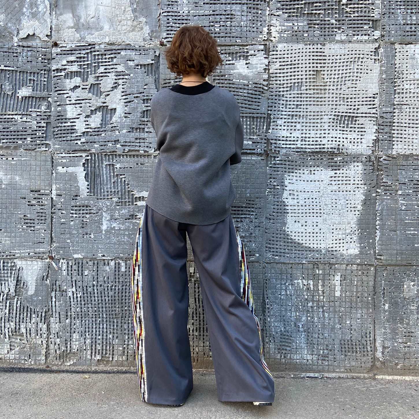 0411 The pattern of wide trousers with an elastic band with an adjustable insert — изображение 8