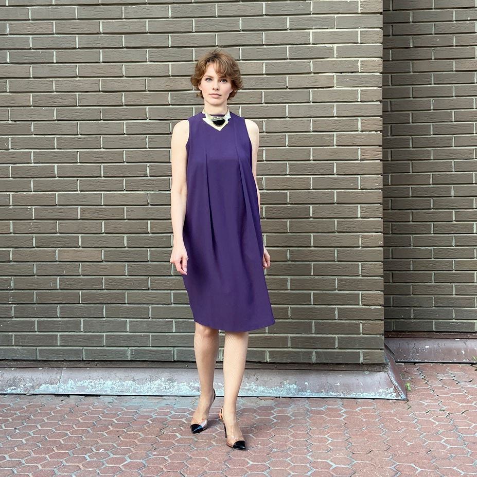 0109 Dress pattern with pleats — изображение 9