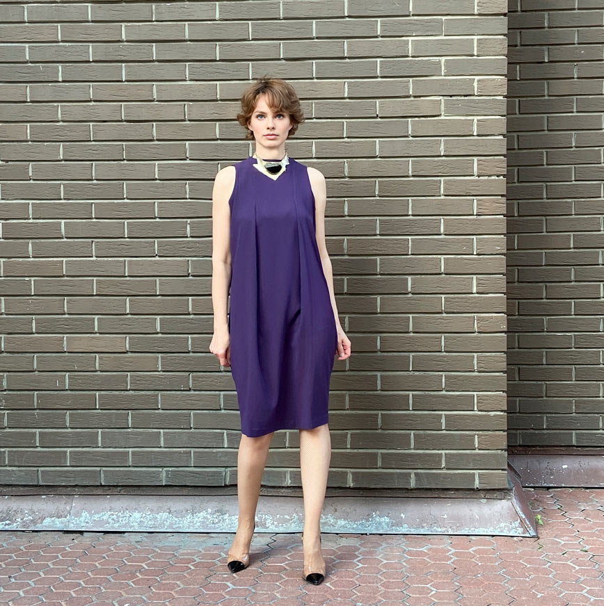 0109 Dress pattern with pleats — изображение 10