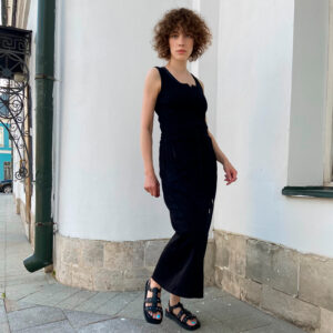 Dress pattern with cut-off skirt