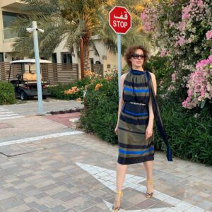 036 Pattern of a dress with an American armhole.